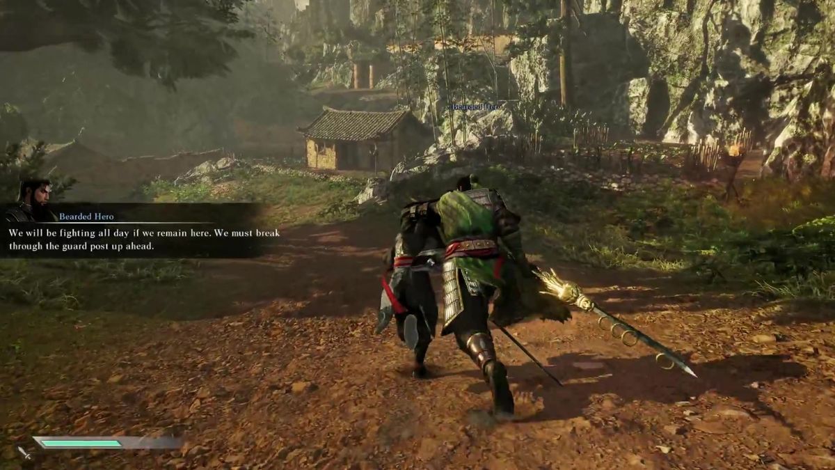 主角使用无双技炸裂全场，敌人飞散，特效炫目