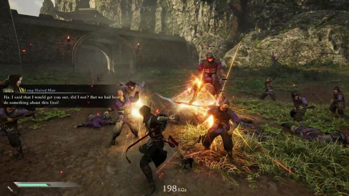 张飞怒吼冲锋，敌人惊恐后退，气势十足