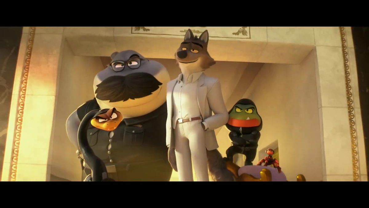 预告截图：大坏狼在求职中心尴尬面试，表情滑稽