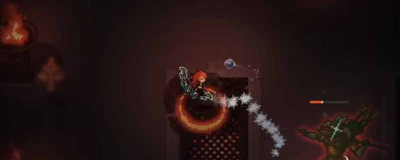 The Slormancer游戏中展示穿透机制的界面图，显示投射物穿过多个敌人并造成连锁伤害