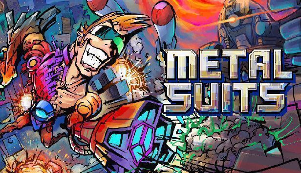 《铁血机甲：反攻》游戏主视觉图，主角凯文身穿重型机甲，手持能量武器，背景为爆炸中的太空战舰