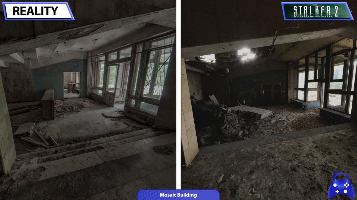 游戏内文化宫同一角度还原，细节高度一致