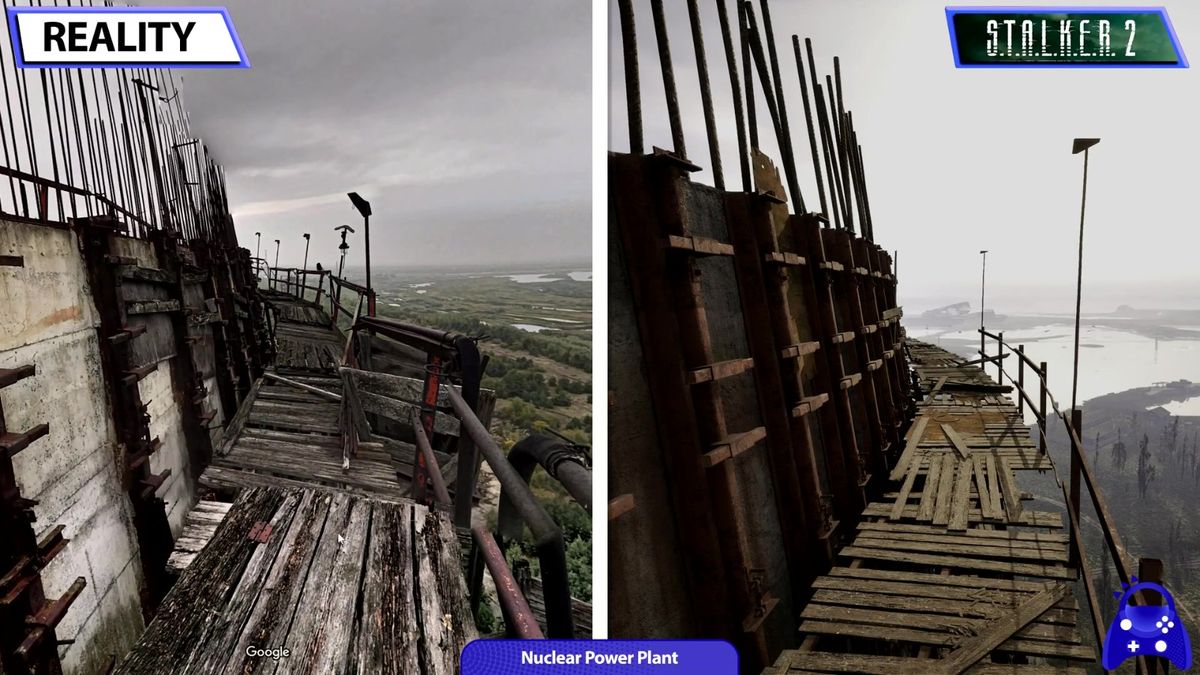 现实中的住宅区楼群，植被覆盖严重