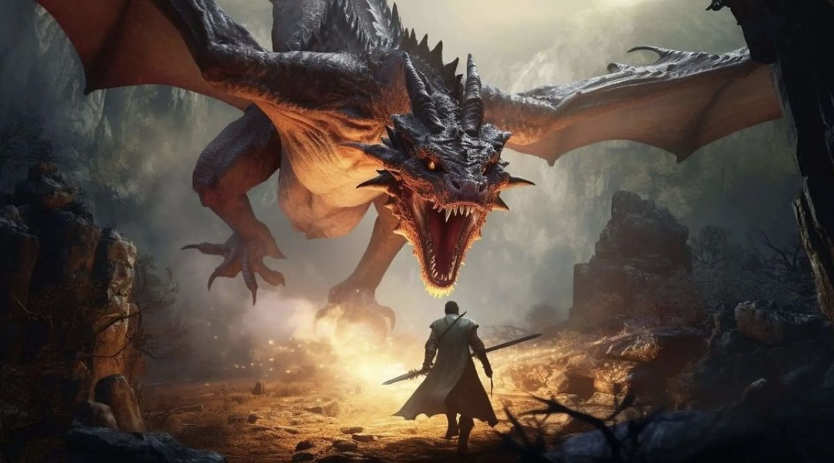 《龙之信条2》游戏场景截图，显示神秘UI界面与未启用功能选项