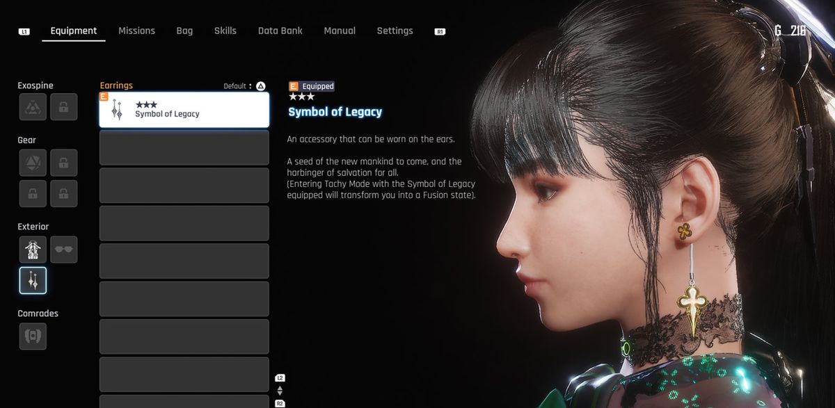 相片模式界面展示，玩家正在调整伊芙的姿势与镜头角度，背景为城市废墟