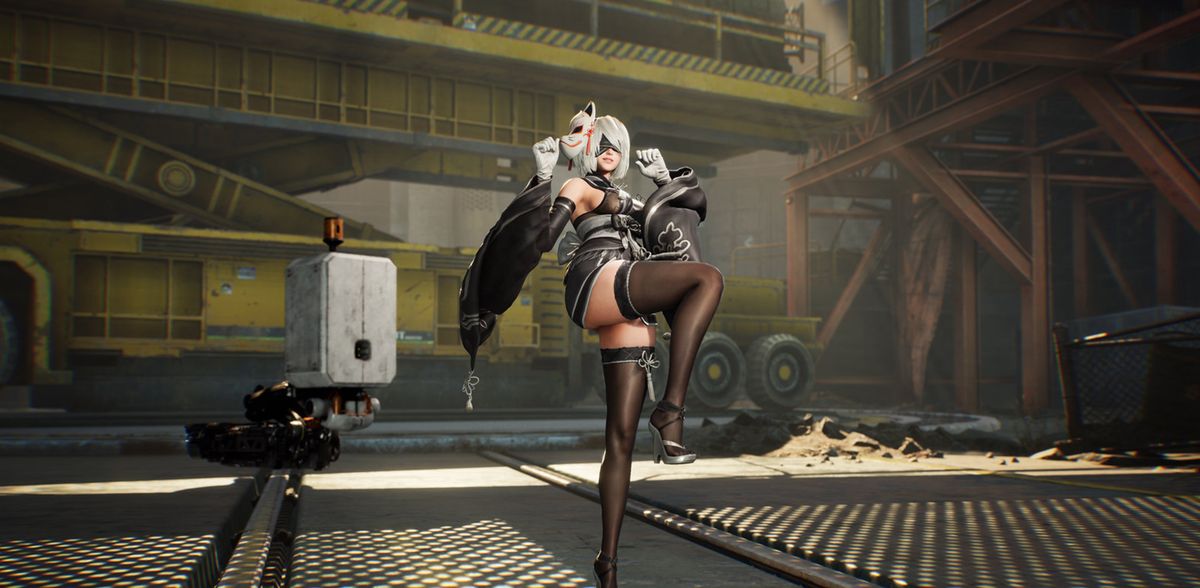 开发团队合影与寄语画面，背景为《星刃》LOGO与联动标志