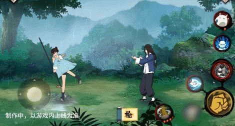 天天以枪为支点高速前冲，动作迅捷如燕