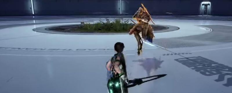 《剑星》游戏中百合角色剧情画面，场景充满末世氛围，角色神情复杂