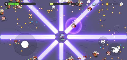 裁决套装武器展示，蓝色激光枪闪耀电光，特效炫目