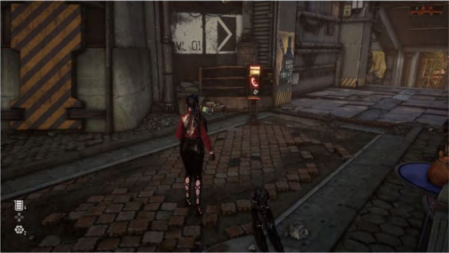 玩家角色正在与《剑星》中的传送点装置交互界面，屏幕上显示保存进度的提示信息