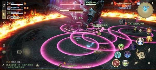 魔导核爆技能释放，整个战场被白色爆炸光芒覆盖，治疗角色释放群体治疗技能