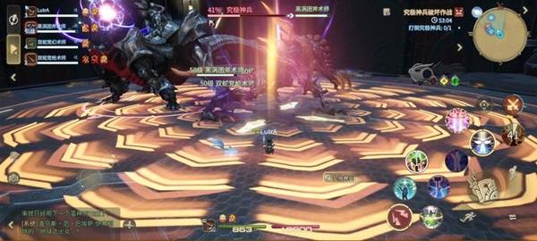 伊芙利特释放冲击波，角色被猛烈击飞至场地边缘