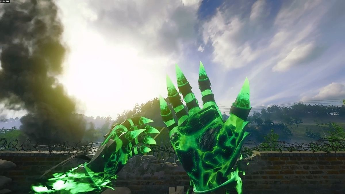 玩家在击杀回放中查看龙骑士皮肤的全息瞄准镜特效