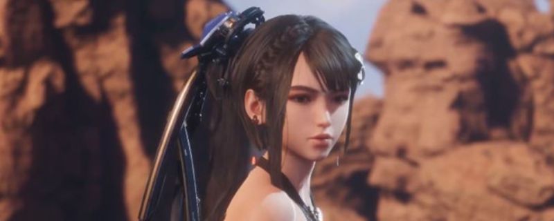 《剑星》结局选择界面截图，伊芙与亚当在巢穴中对峙，屏幕上显示‘将手交给他’或‘拒绝’两个选项