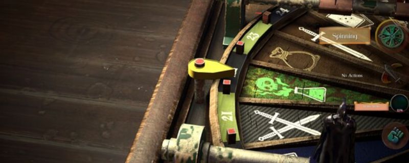 《回转》游戏主视觉图，展示角色在机械废墟中对峙的紧张战斗场景，背景充满科幻感的光影特效