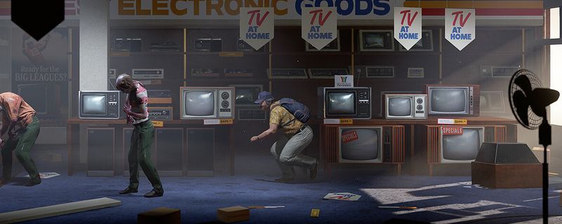 格林海文区域全景地图，标注了德克萨斯体育用品店、默瑟高中等多个可探索地点，地形复杂且充满城市废墟感