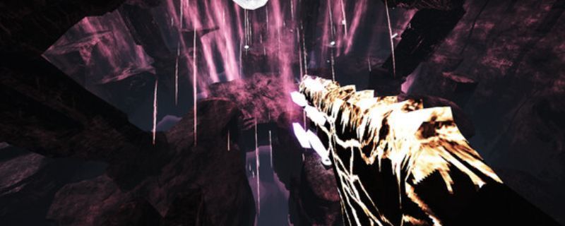 《虚空降生》游戏主视觉图，展示主角身穿高科技装甲手持能量武器，背景为破碎的虚空空间，充满科幻战斗氛围