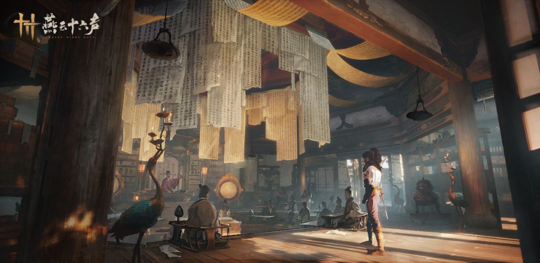 《燕云十六声》场景概念图，展现江南水乡的诗意氛围