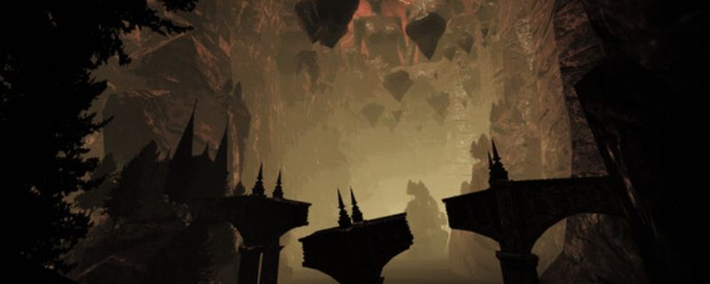 《虚空降生》游戏主视觉图，展示主角在昏暗虚空环境中持枪警戒，背景充满神秘科技感结构