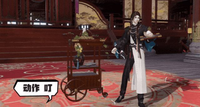 角色做出‘粽子叮好’动作，锅具发光，提示音效浮现，氛围温馨