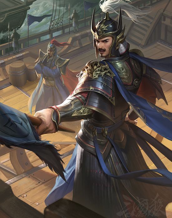 陆郁生角色立绘，身着素雅汉服，神情坚毅，背景为江南庭院，体现其忠贞形象