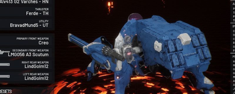 《Dolls Nest》降积地带场景概览，昏暗通道延伸至深处，地面布满裂痕与残骸，氛围压抑