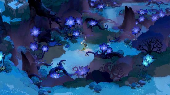 游戏中金穗村的黄昏场景，温暖光影下村庄宁静祥和