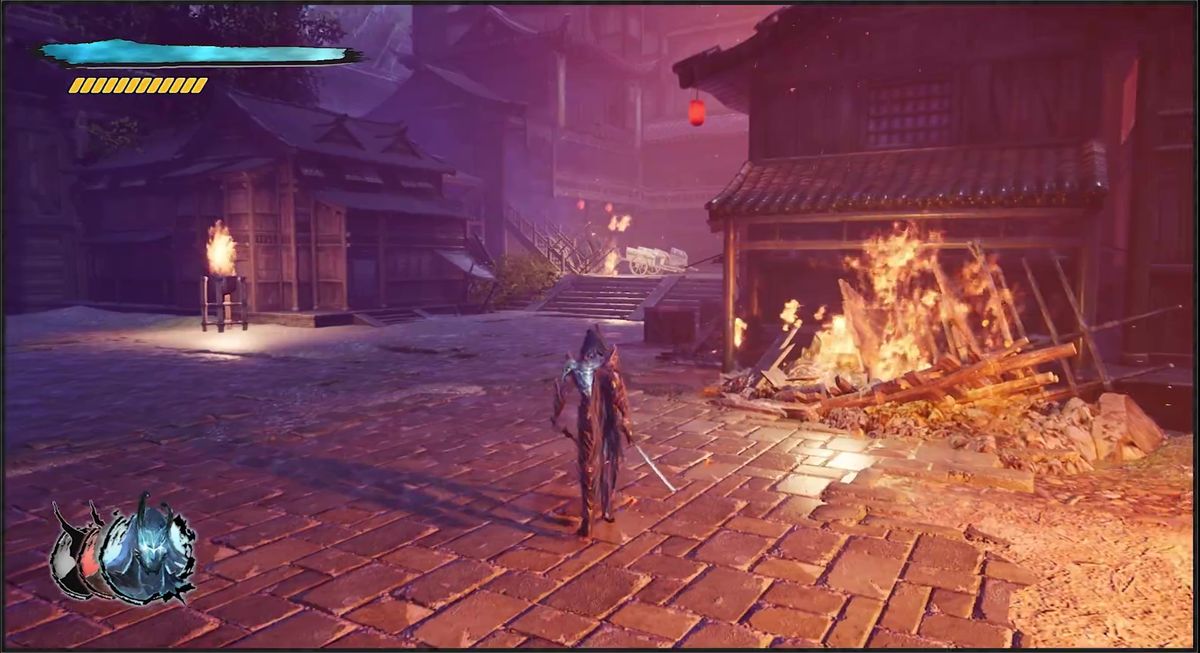 《混沌落日》首支实机演示画面，主角在废墟城市中与敌人激烈交战，背景充满末世氛围