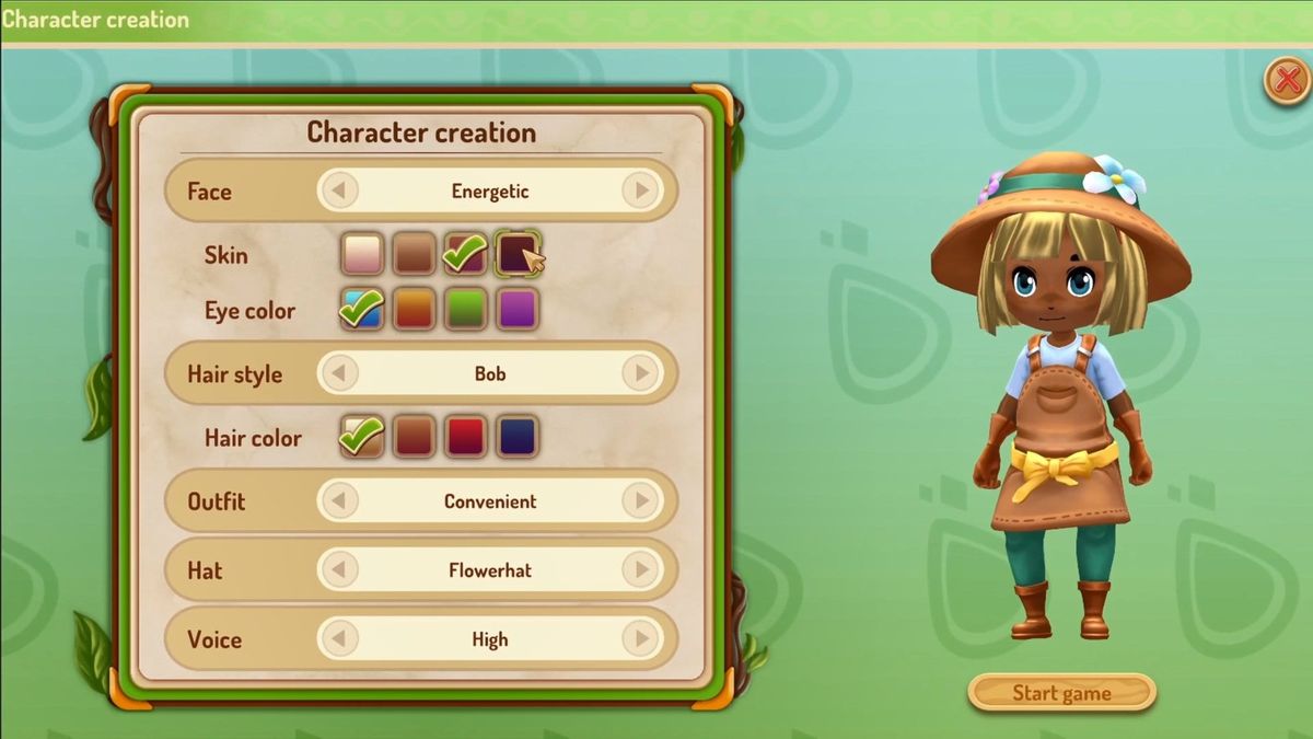 商店内部视角，木质货架摆满农产品，顾客正在柜台前选购