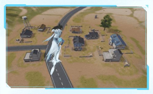 多款联动时装对比图，展现不同门派角色在荒野中的形象