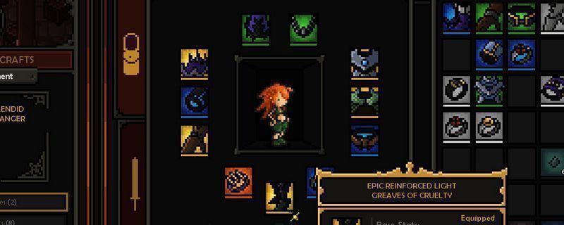 The Slormancer游戏中角色属性面板截图，突出显示获得经验与技能精通两项属性的具体数值及计算位置