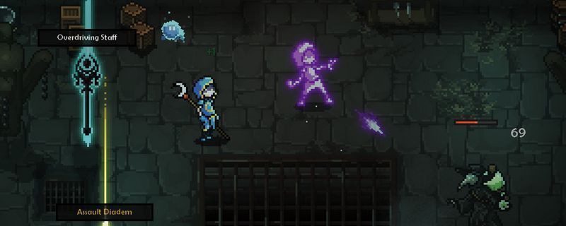 The Slormancer游戏中角色属性面板界面，清晰展示发现魂灵、金币、魂碎片百分比数值及其位置