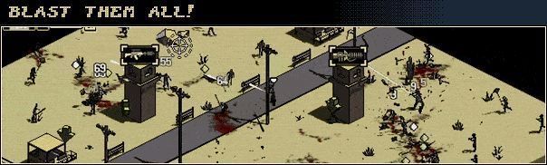 战斗场景中大量弹道交织成网，敌人成片倒下，画面充满动态光影与爆炸特效