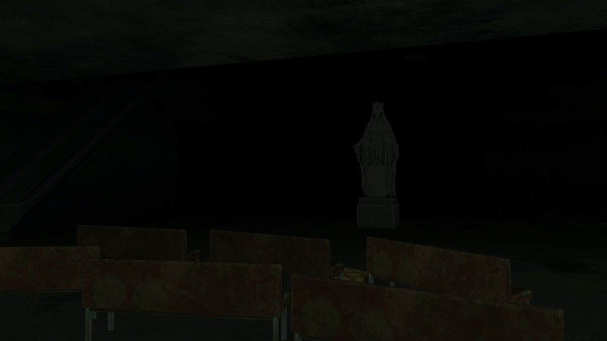 俯视视角下的复杂符阵，中央写着‘绫美’二字，周围散落蜡烛与祭品