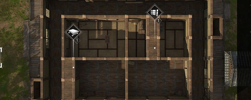 玩家在野外靠近一只白鹿，屏幕上出现墨绘捕捉界面，周围环境充满日式山水意境