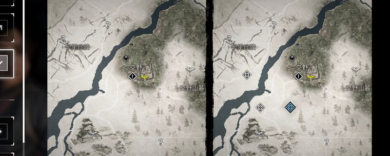 《刺客信条：影》游戏画面展示主角在古代日本城镇中潜行探索的场景，周围建筑充满日式风格