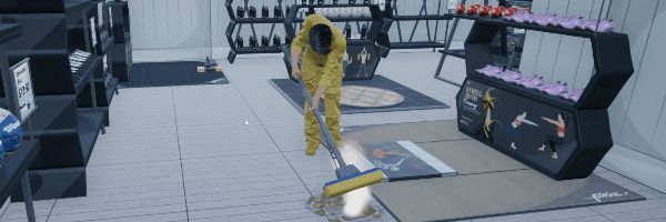 店铺扩建后的新貌，宽敞明亮的空间内员工各司其职，顾客络绎不绝，整体呈现繁荣景象