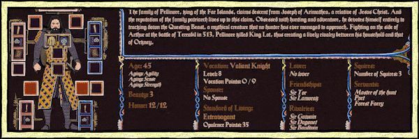 年老的高文爵士坐在火炉旁回忆往昔，脸上刻满岁月痕迹