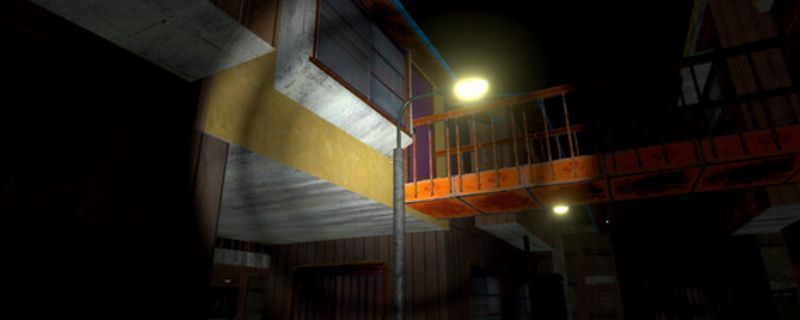 《无言老婆》游戏画面，昏暗的日本传统公共澡堂内景，蒸汽弥漫，角落隐约可见一位沉默的老妇背影，气氛阴森压抑