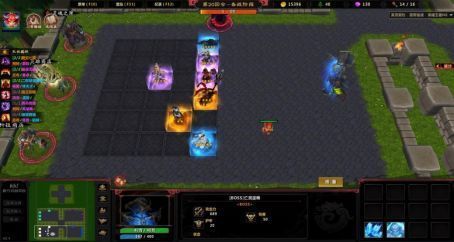 《英灵契约》战斗场景，多名英雄释放技能围攻BOSS，画面特效华丽，战场氛围紧张