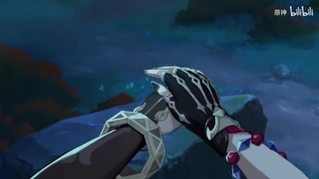 恰斯卡在风暴中展开双臂，仿佛拥抱整个世界，背景是黎明破晓