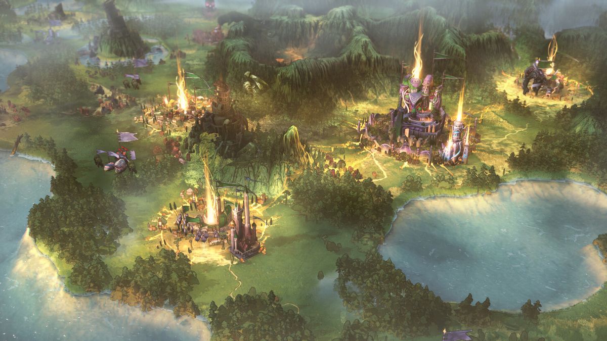 卡牌使用界面展示，多张风格迥异的技能卡呈扇形展开，背景为英雄立绘