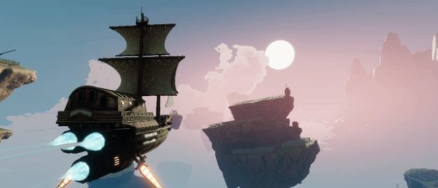 玩家在驾驶舱视角操控飞船，仪表盘闪烁着红色警报，前方是敌舰逼近的紧张画面