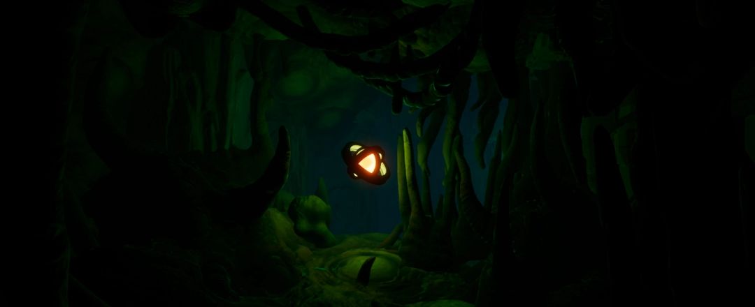 主角站在飞船走廊尽头，眼前景象扭曲变形，墙壁渗出黑色液体，天花板倒挂着模糊人形