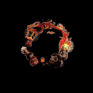 动态头像框·星桥千灯展示动画，灯光闪烁，桥梁倒映水面，氛围梦幻