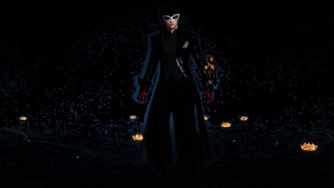 无尘JOKER总攻击动作，角色跃起，召唤人格面具