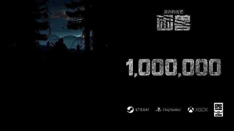 《消逝的光芒：困兽》游戏宣传图，主角在破败城市中与巨型变异丧尸对峙，夜色下光影效果逼真，氛围紧张刺激