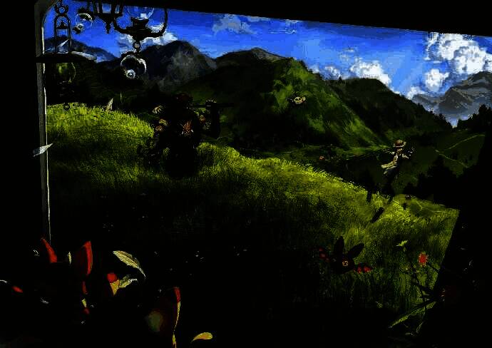 《第五人格》小满节气线下活动宣传海报，画面融合传统节气元素与游戏哥特风格角色形象