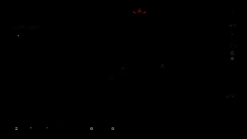 玩家视角下，从高达结构下降后转身所见的通道尽头，左侧角落可见亚特兰玩具