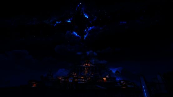 主角在森林中与巨型怪物激烈交战，技能特效绚丽，环境破坏效果逼真